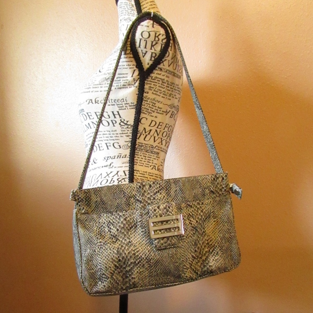 INC International Concepts Snake Print Shoulder Bag
